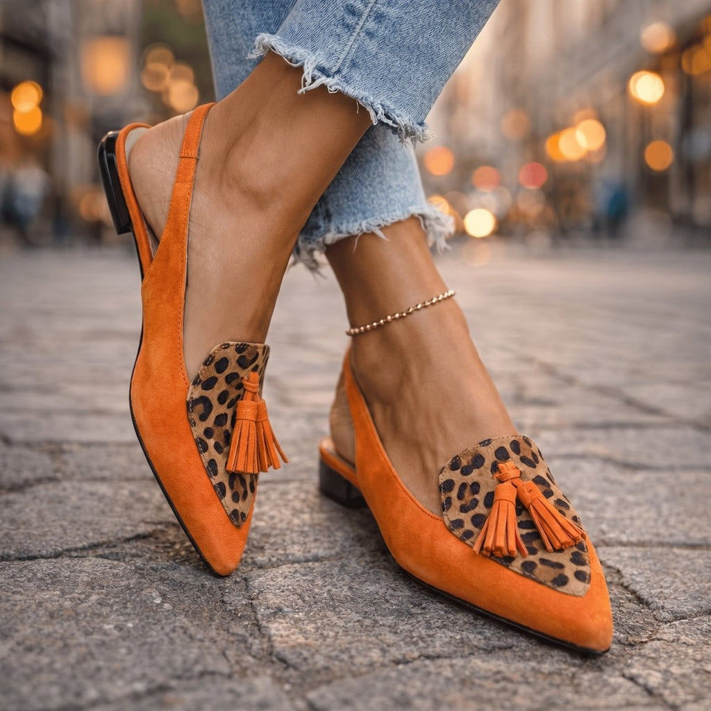 Inés™ | Sandalias artesanales con tiras y borlas