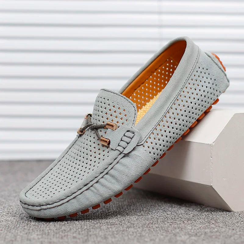 VAREL™ | Mocasines de Verano en Ante Transpirable