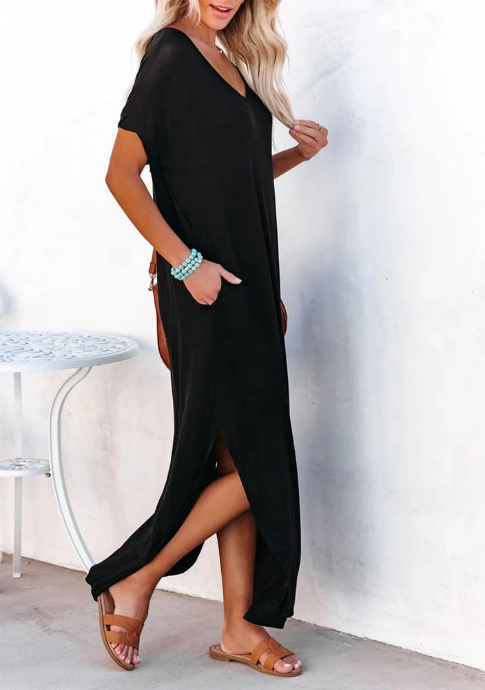 Valeria – Fließendes Maxikleid