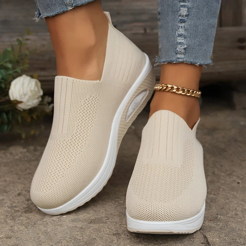 Vera™ | Zapatillas ortopédicas sin cordones con suela acolchada