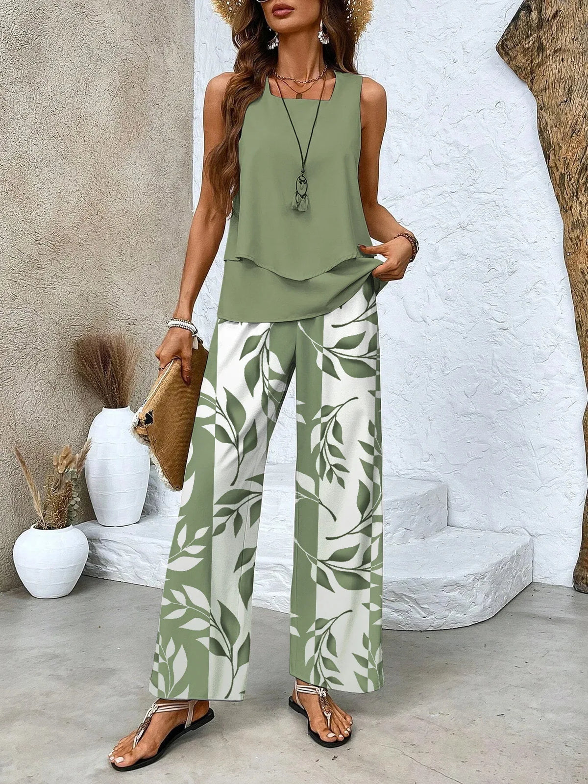 Conjunto Elegante de Dos Piezas · Estilo Verano