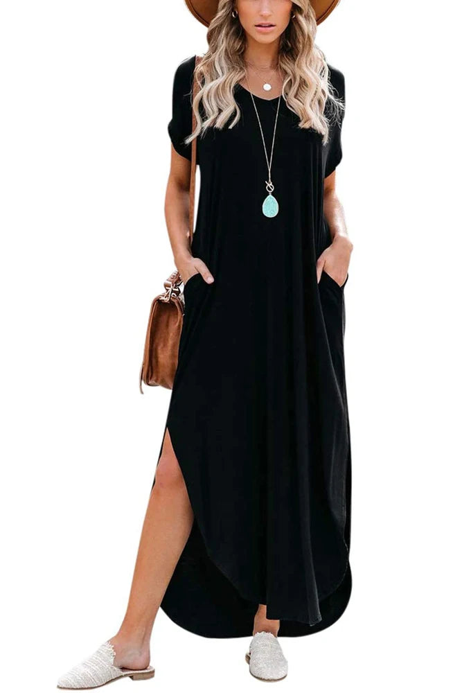 Valeria – Fließendes Maxikleid
