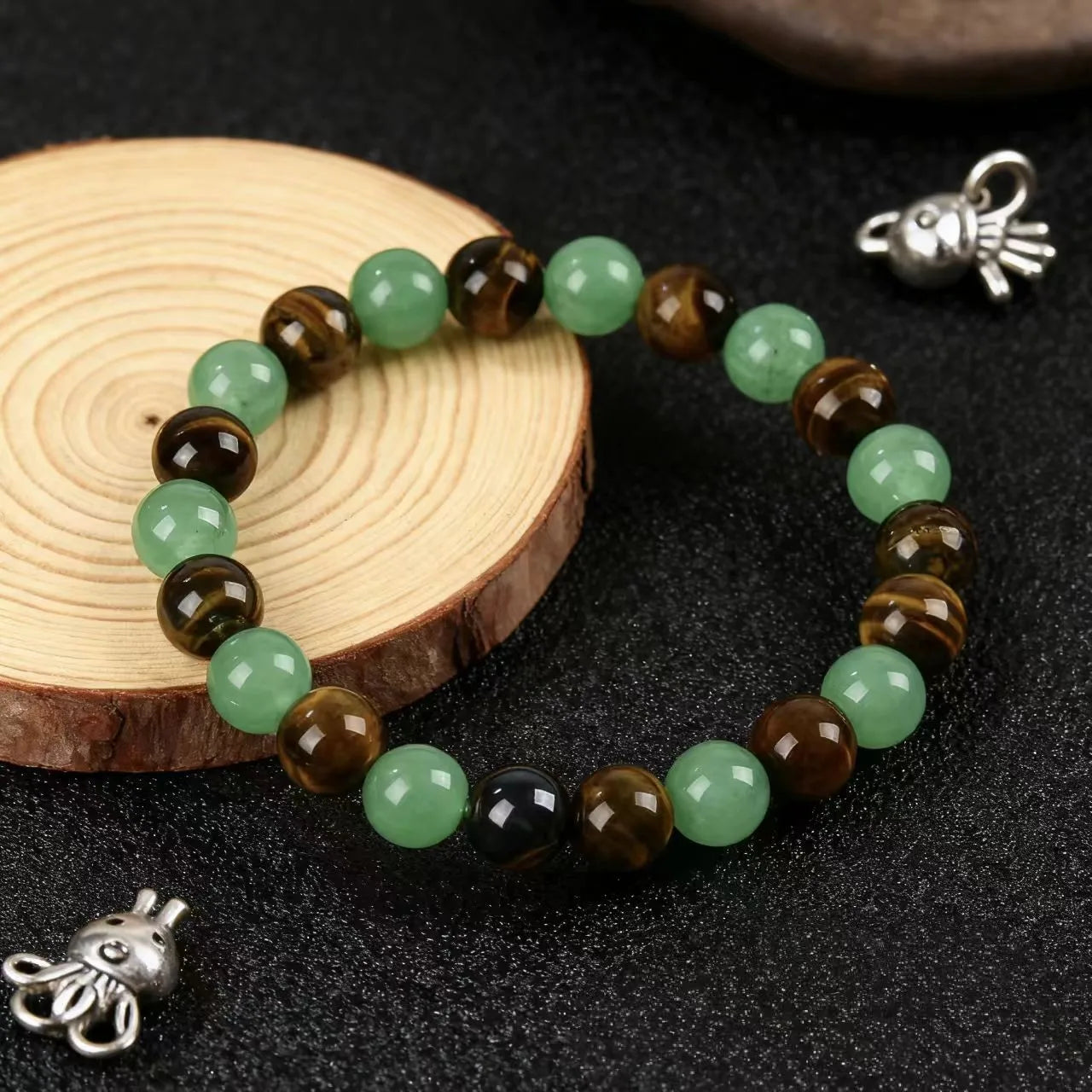 Fortuna™ | Pulsera de Piedras Naturales — Fuerza y Abundancia