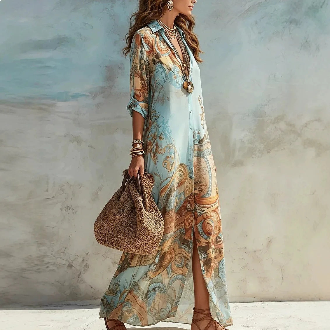 VICTORIA™ | Vestido Floral de Inspiración Italiana