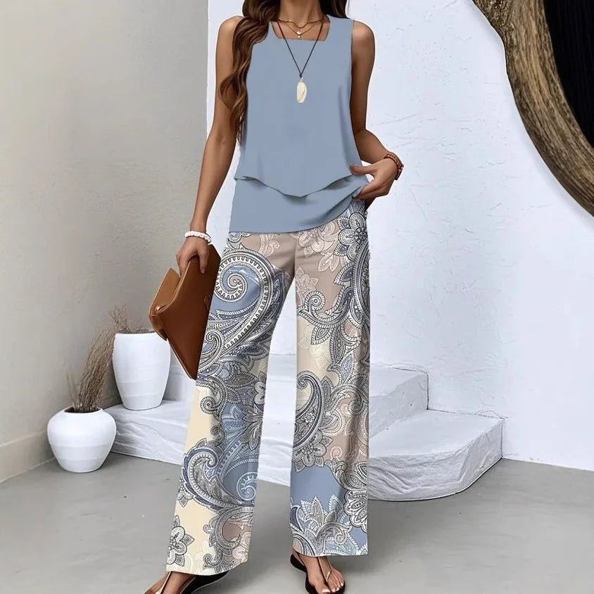 Conjunto Elegante de Dos Piezas · Estilo Verano