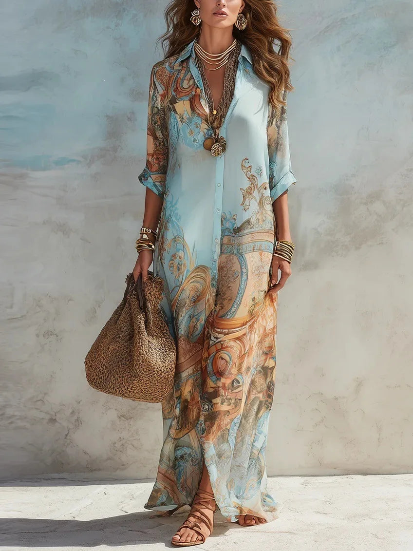 VICTORIA™ | Vestido Floral de Inspiración Italiana