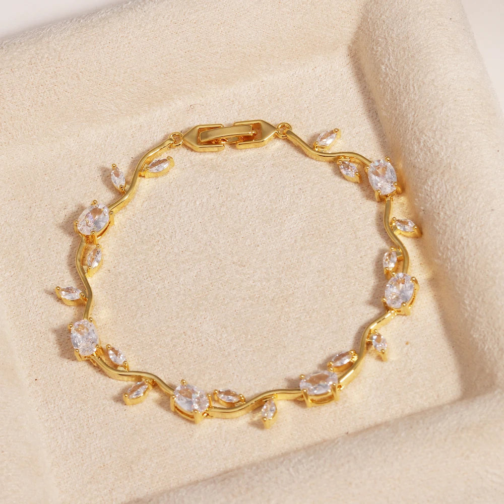 Rosé™ | Pulsera Floral de Cristales  2+1 GRATIS