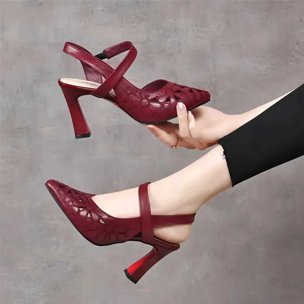 Elena™ | Tacones Elegantes de Punta Fina