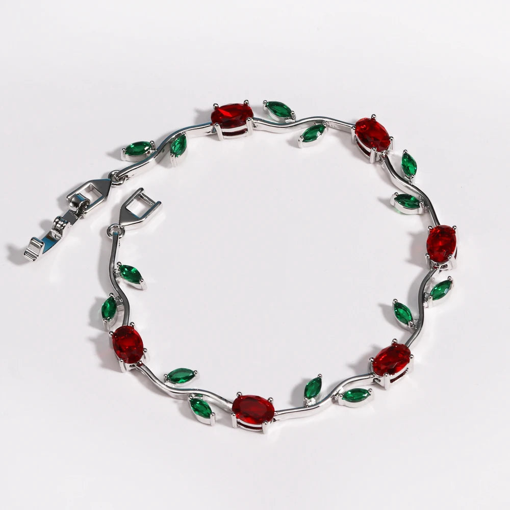 Rosé™ | Pulsera Floral de Cristales  2+1 GRATIS