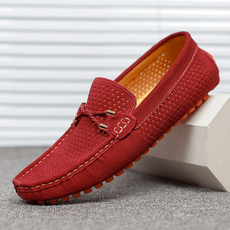 VAREL™ | Mocasines de Verano en Ante Transpirable