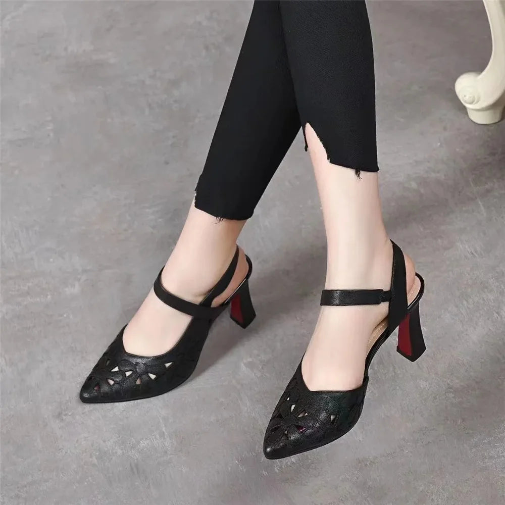 Elena™ | Tacones Elegantes de Punta Fina