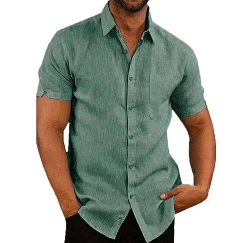 Camisa Premium de Lino y Algodón
