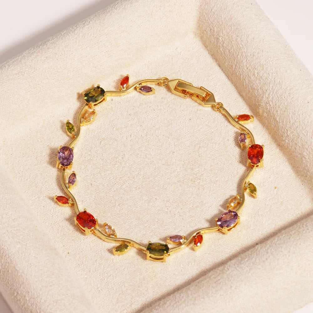 Rosé™ | Pulsera Floral de Cristales  2+1 GRATIS