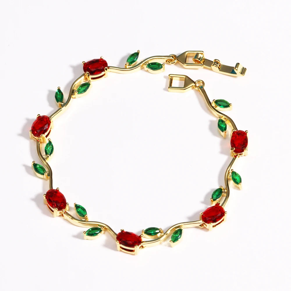 Rosé™ | Pulsera Floral de Cristales  2+1 GRATIS