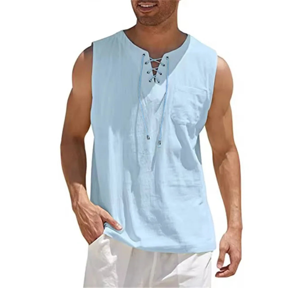 LUCAS™ | Camiseta Premium de Lino y Algodón