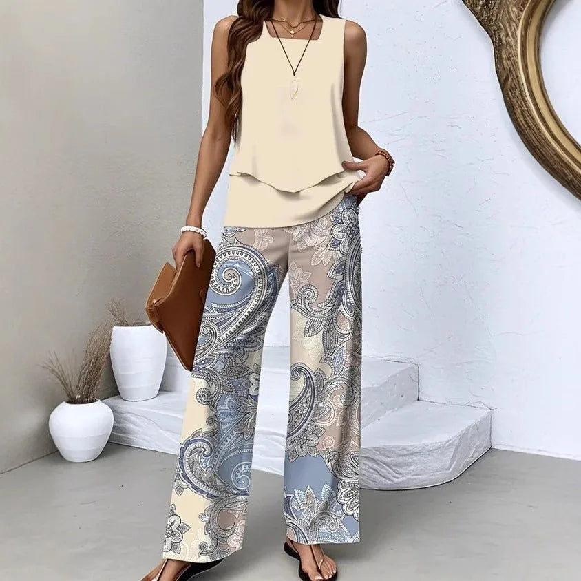 Conjunto Elegante de Dos Piezas · Estilo Verano