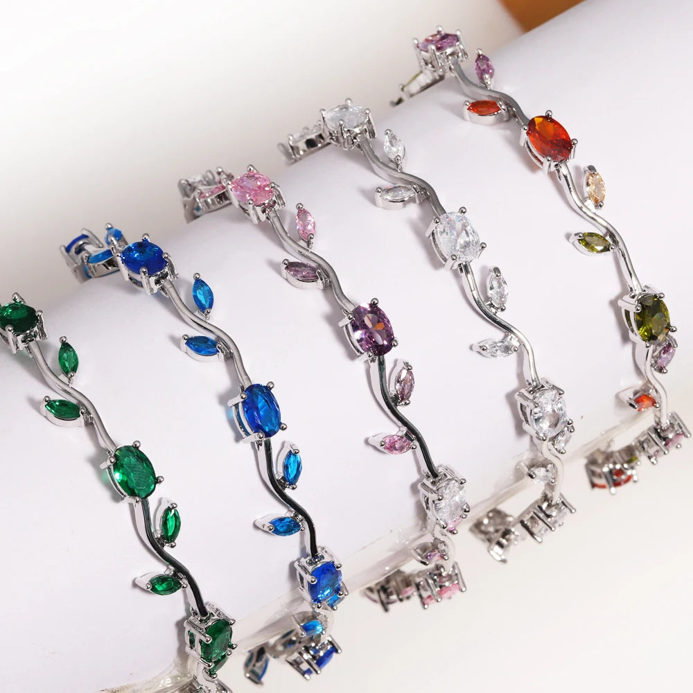 Rosé™ | Pulsera Floral de Cristales  2+1 GRATIS