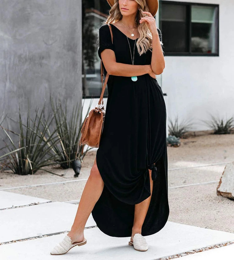 Valeria – Fließendes Maxikleid