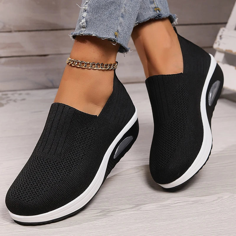 Vera™ | Zapatillas ortopédicas sin cordones con suela acolchada