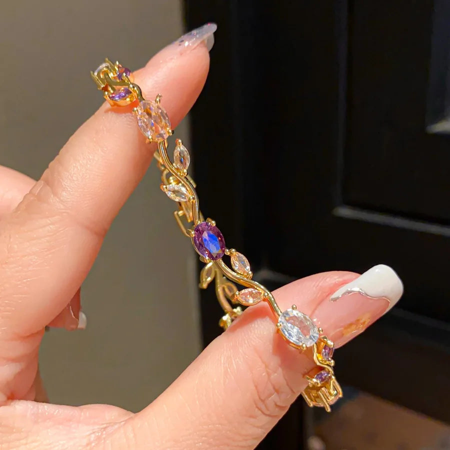 Rosé™ | Pulsera Floral de Cristales  2+1 GRATIS