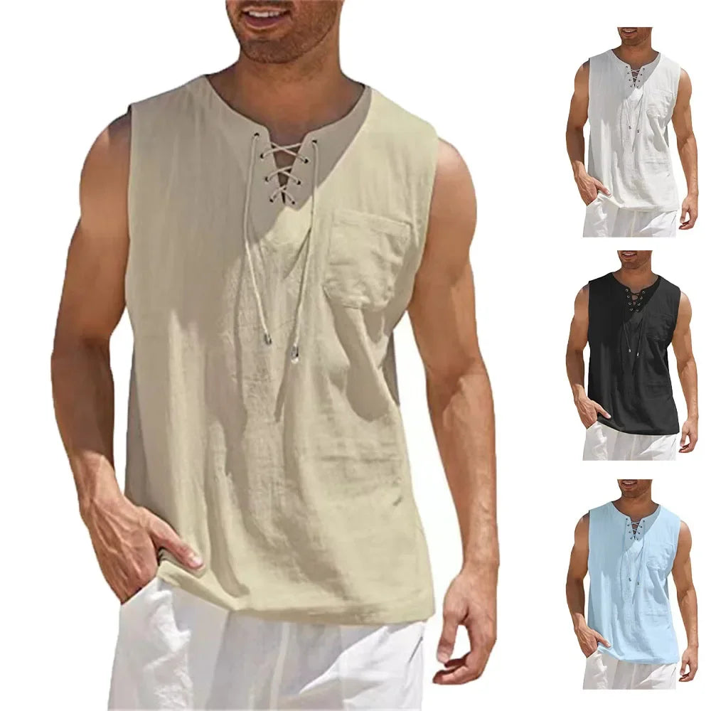 LUCAS™ | Camiseta Premium de Lino y Algodón