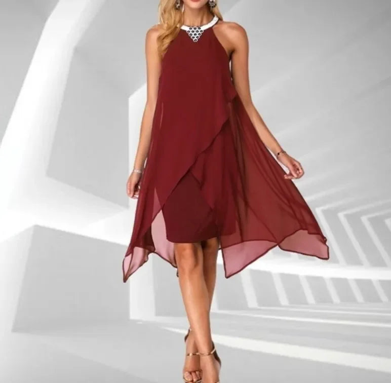 VALERIA™ | A Fluid and Sophisticated Dress of Elegance