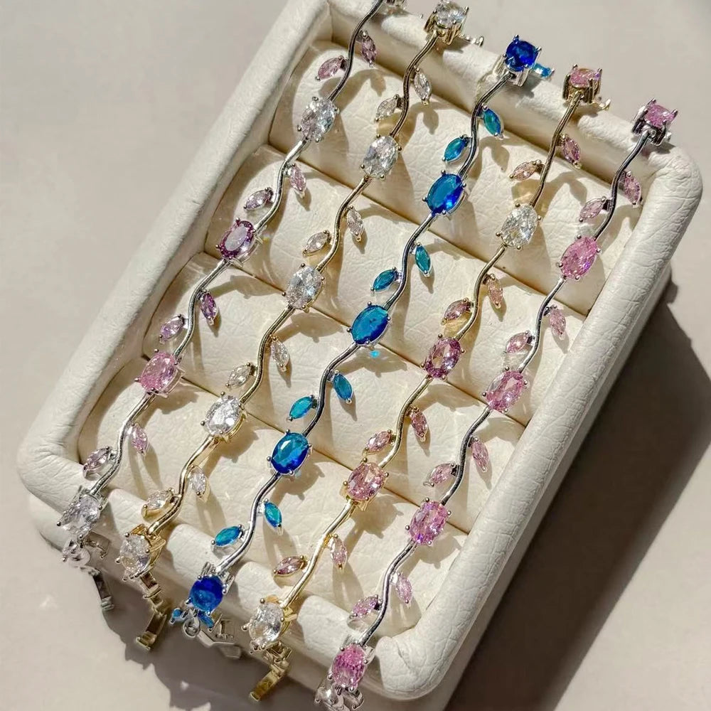 Rosé™ | Pulsera Floral de Cristales  2+1 GRATIS