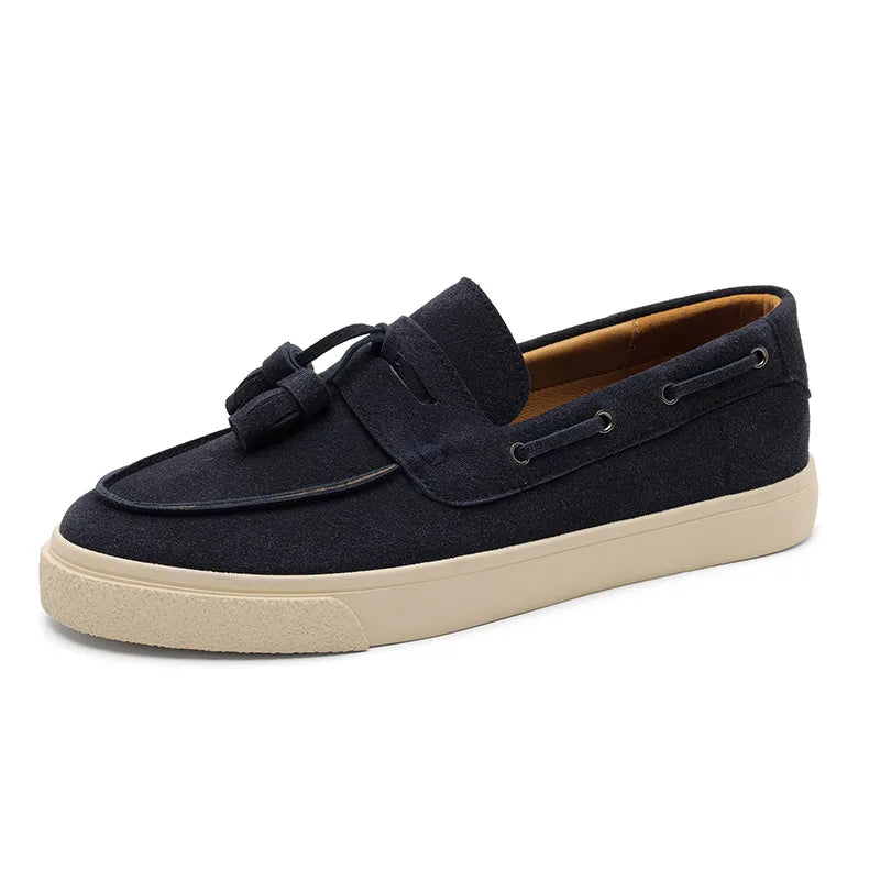 Matteo™ | Mocasines de gamuza italiana con borlas