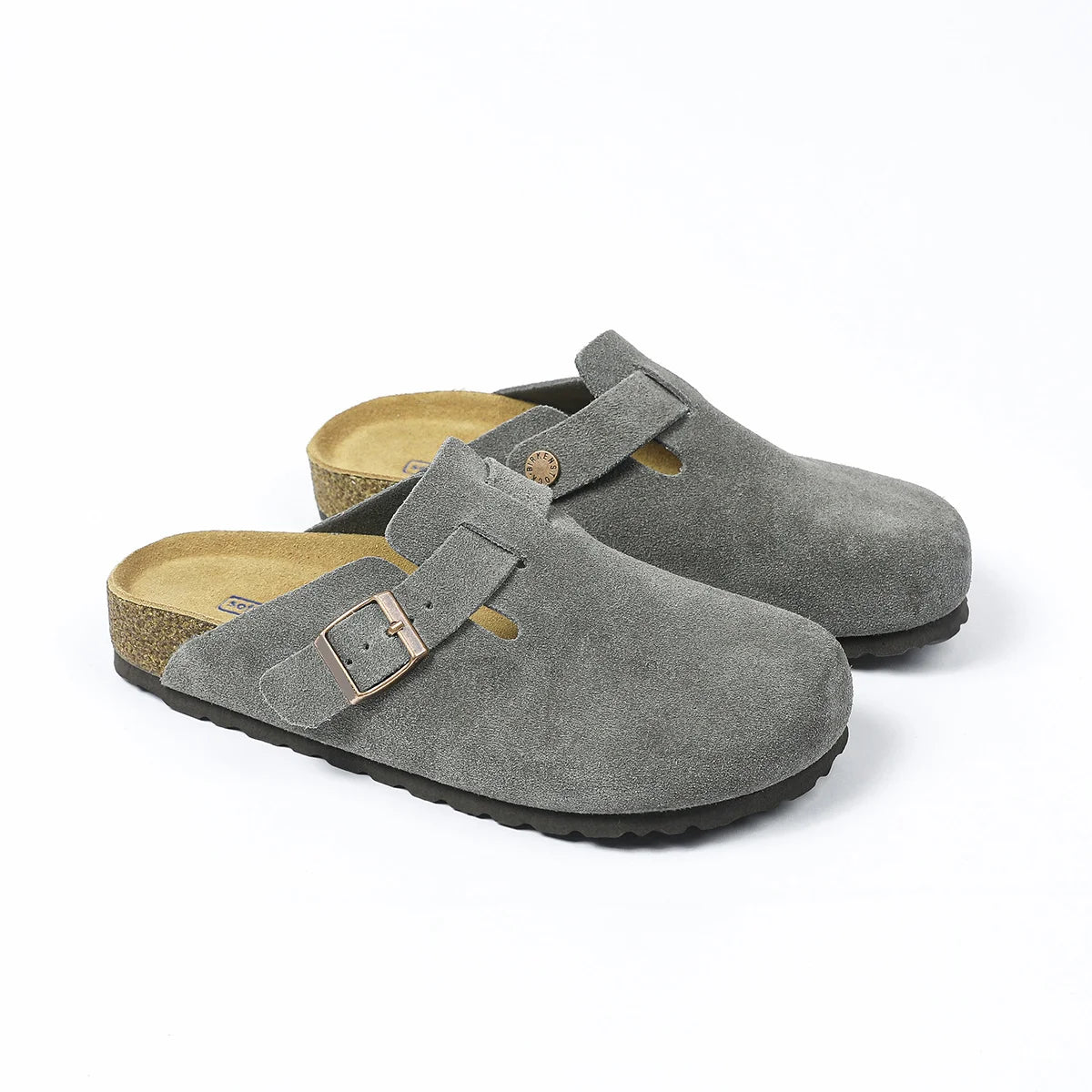 Marco™ | Zuecos ortopédicos de gamuza con hebilla ajustable