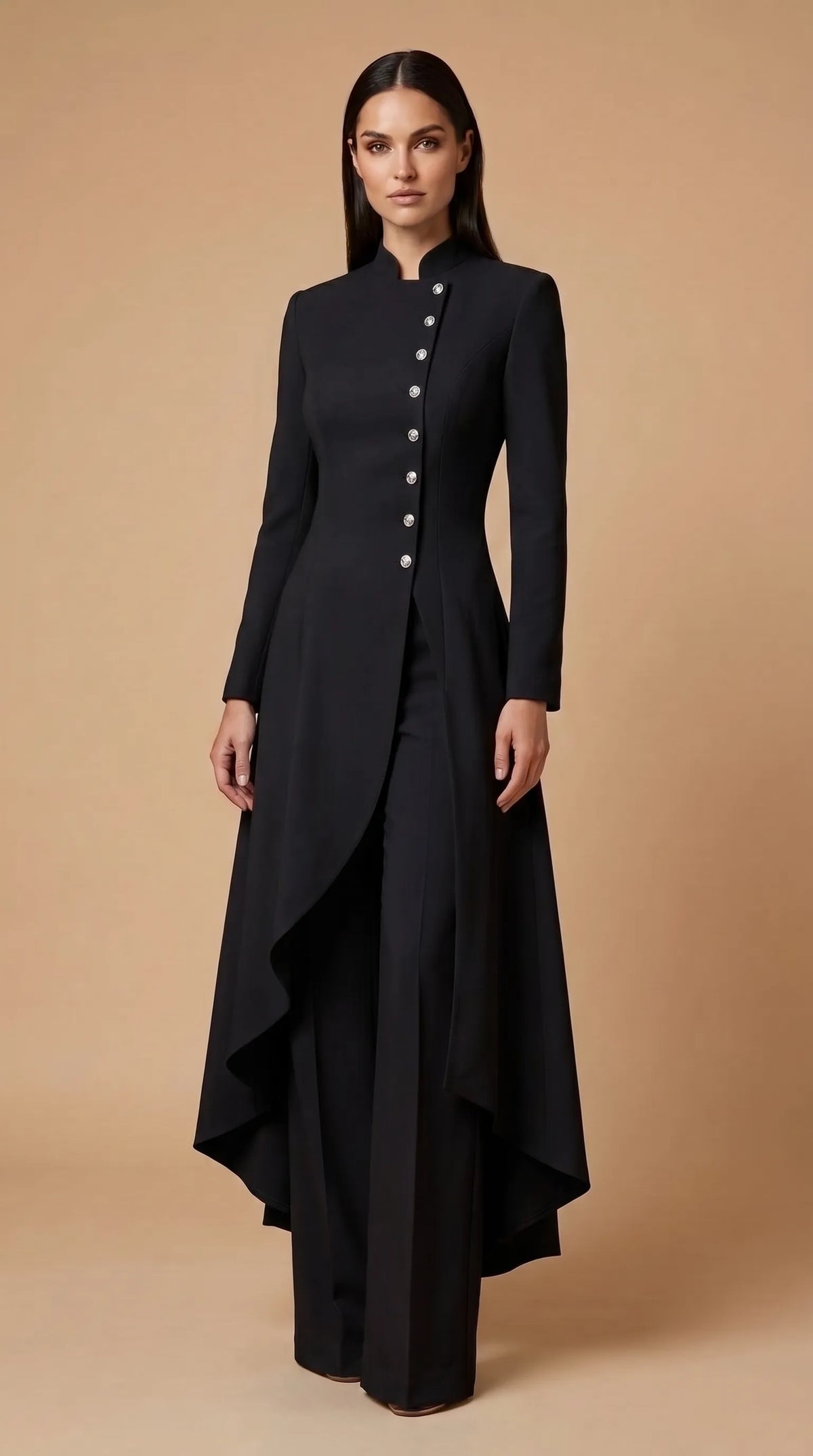 Valentina™ | Conjunto elegante de chaqueta larga y pantalón palazzo