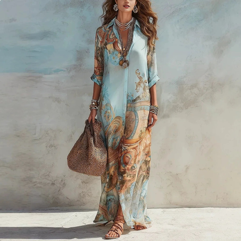 VICTORIA™ | Vestido Floral de Inspiración Italiana