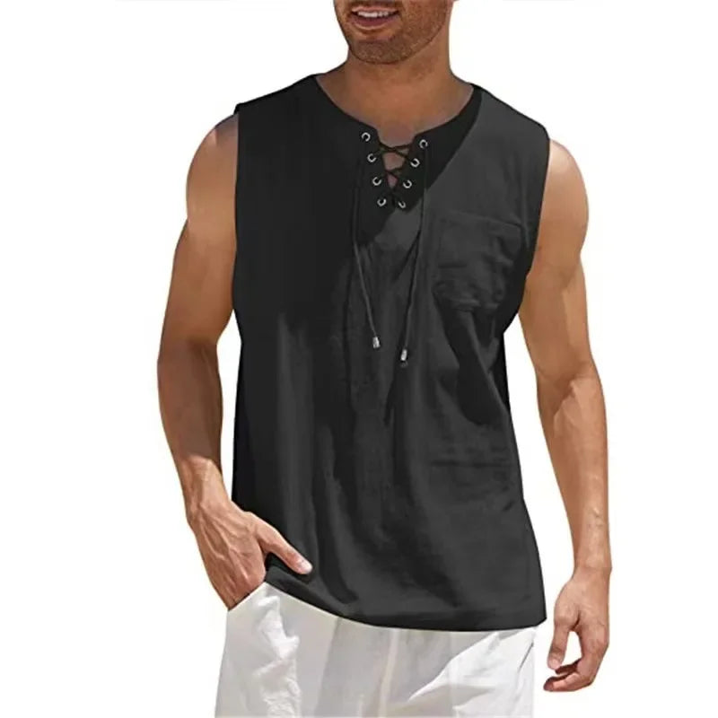 LUCAS™ | Camiseta Premium de Lino y Algodón