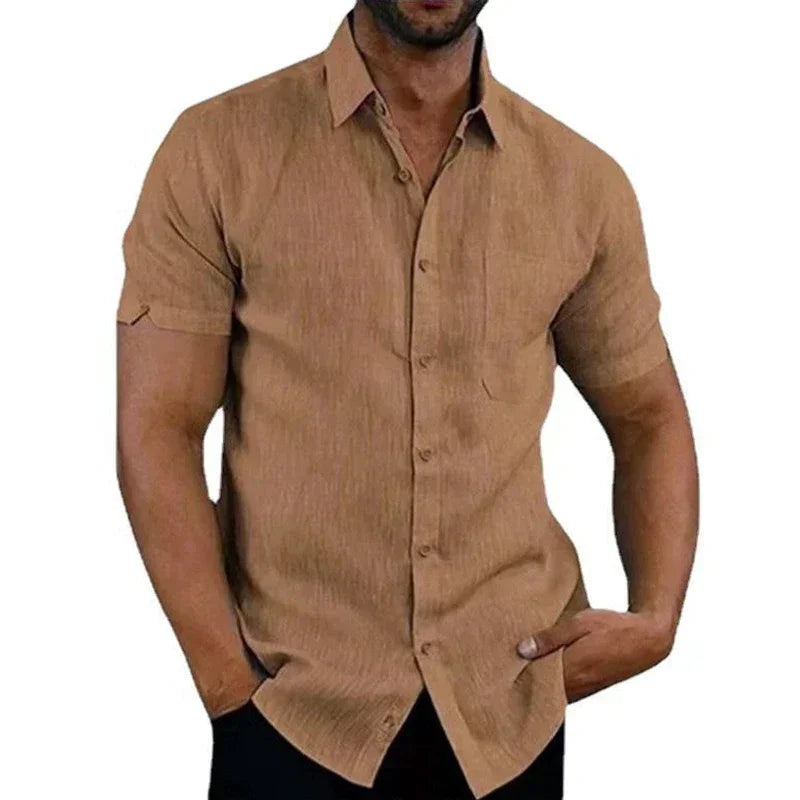 Camisa Premium de Lino y Algodón