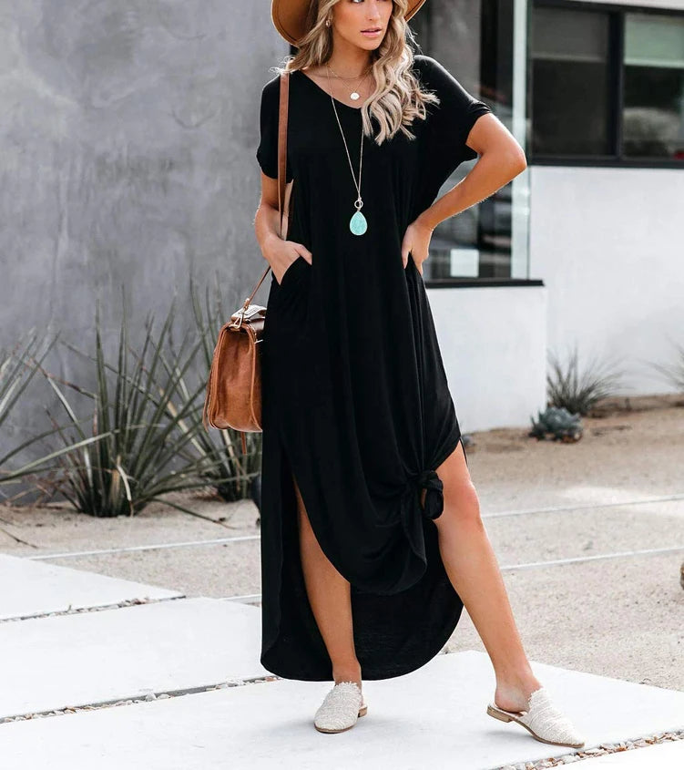 Valeria – Fließendes Maxikleid