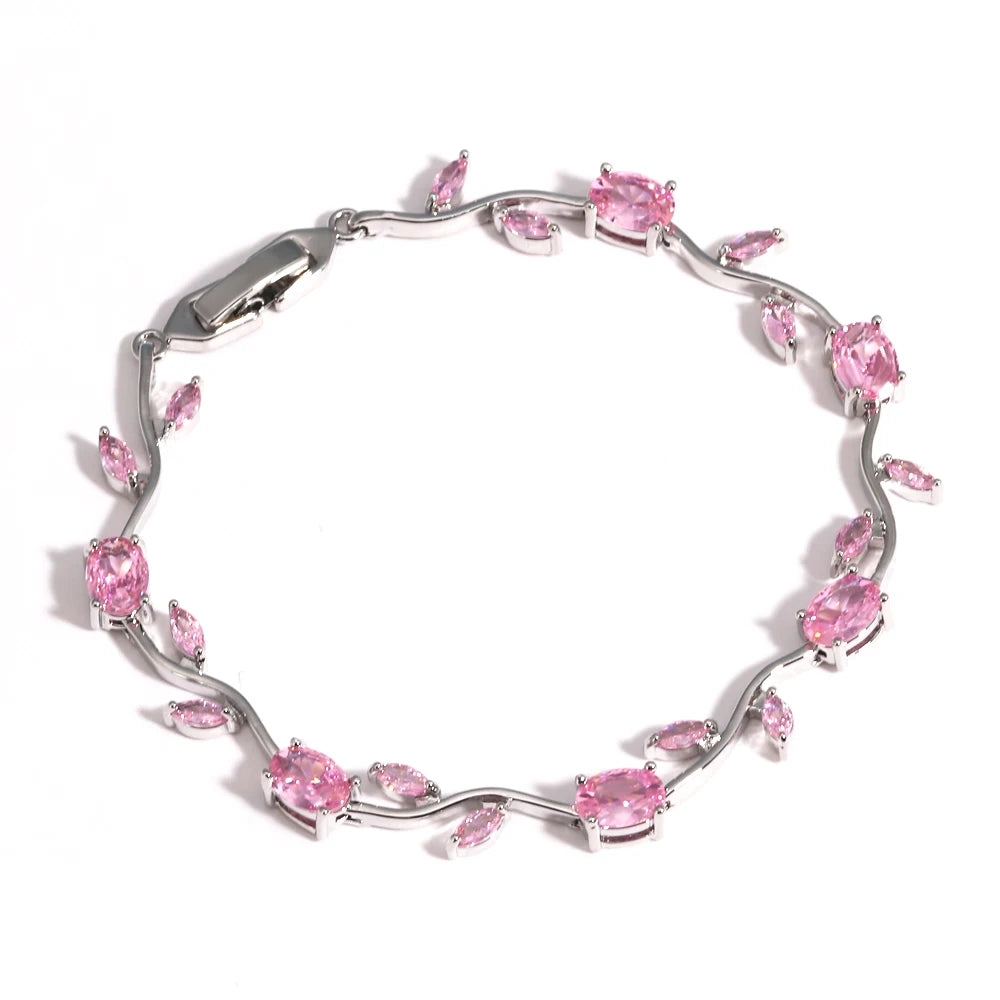 Rosé™ | Pulsera Floral de Cristales  2+1 GRATIS