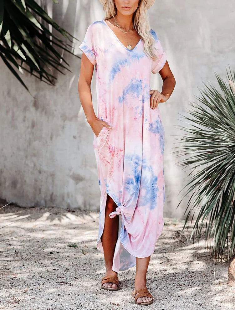 Valeria – Fließendes Maxikleid