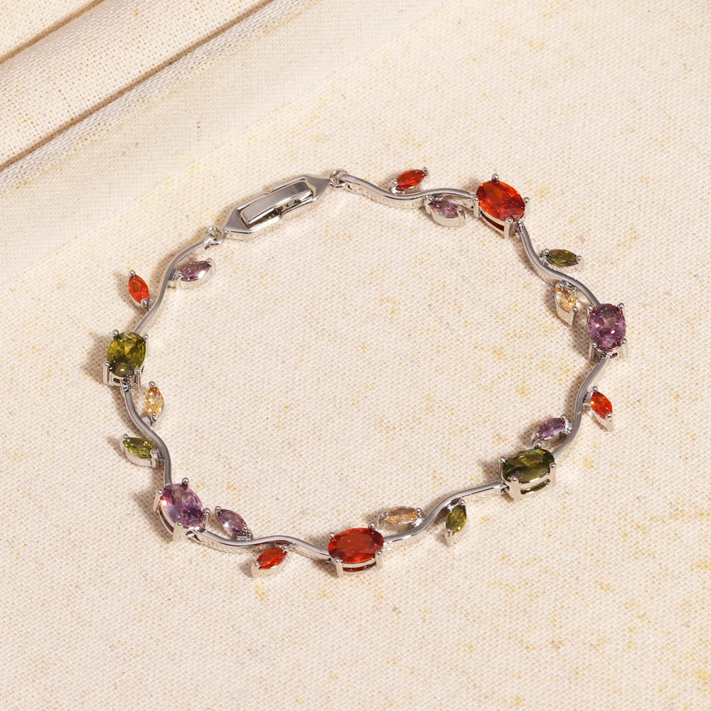 Rosé™ | Pulsera Floral de Cristales  2+1 GRATIS