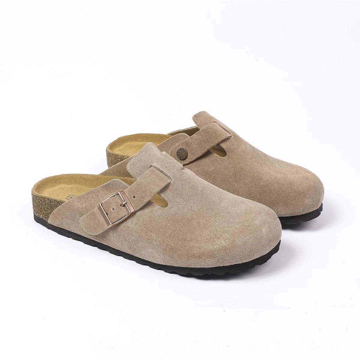 Marco™ | Zuecos ortopédicos de gamuza con hebilla ajustable