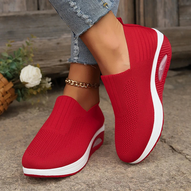 Vera™ | Zapatillas ortopédicas sin cordones con suela acolchada