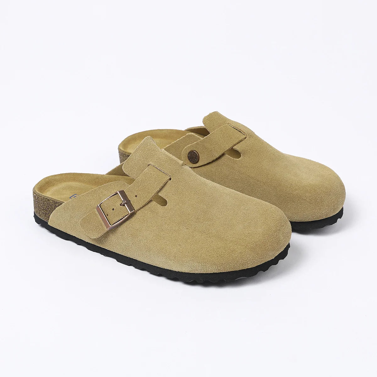 Marco™ | Zuecos ortopédicos de gamuza con hebilla ajustable
