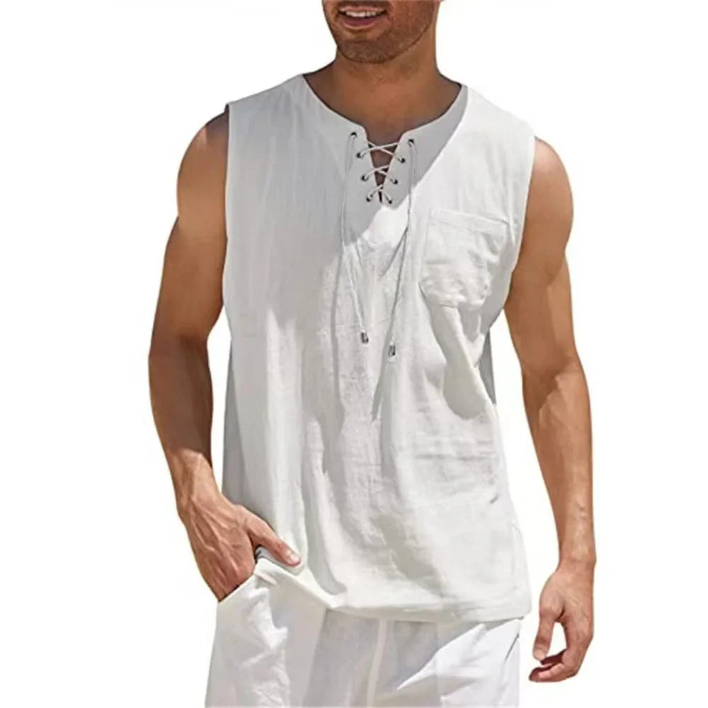 LUCAS™ | Camiseta Premium de Lino y Algodón