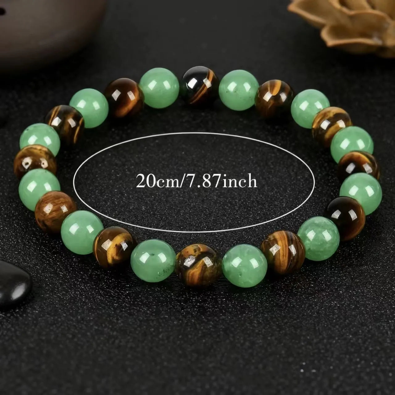 Fortuna™ | Pulsera de Piedras Naturales — Fuerza y Abundancia