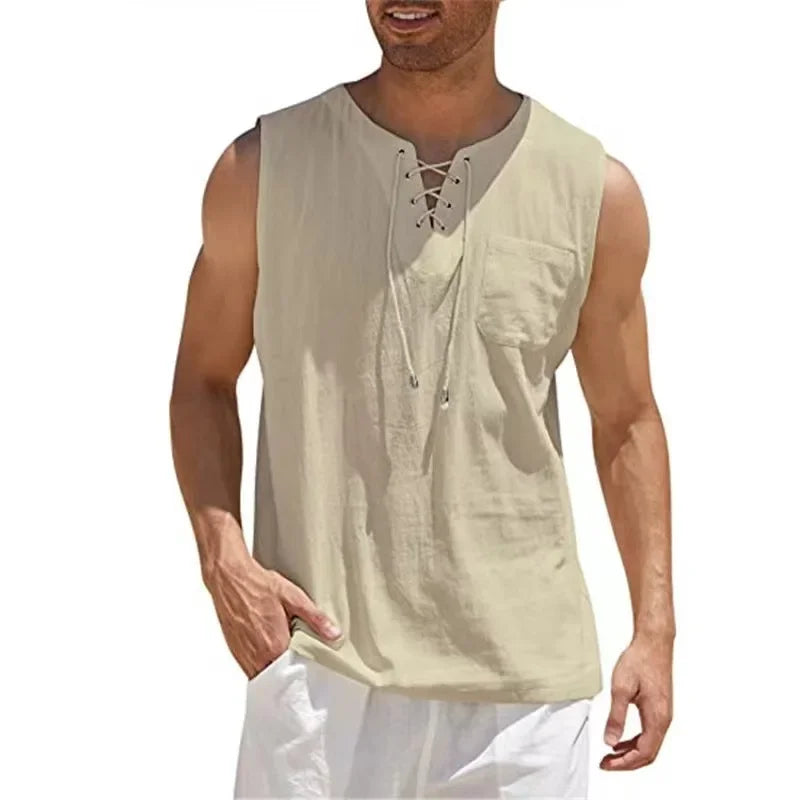 LUCAS™ | Camiseta Premium de Lino y Algodón