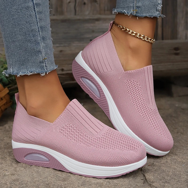 Vera™ | Zapatillas ortopédicas sin cordones con suela acolchada