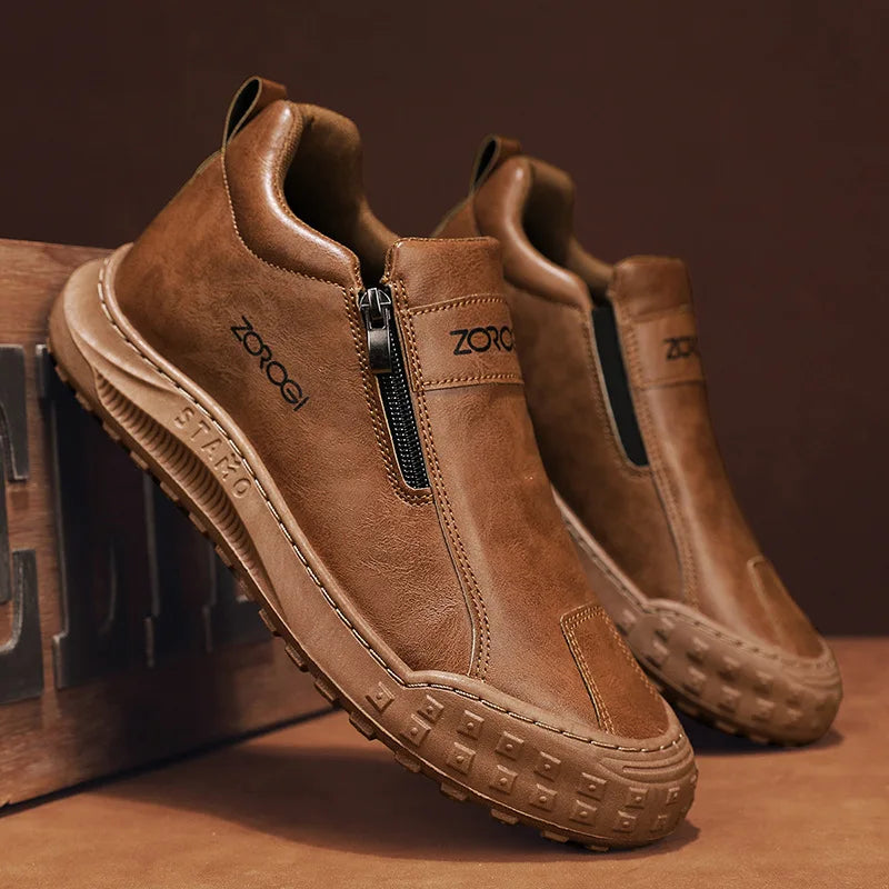 Bruno™ | Zapatos Ortopédicos de Piel · Estilo Artesanal