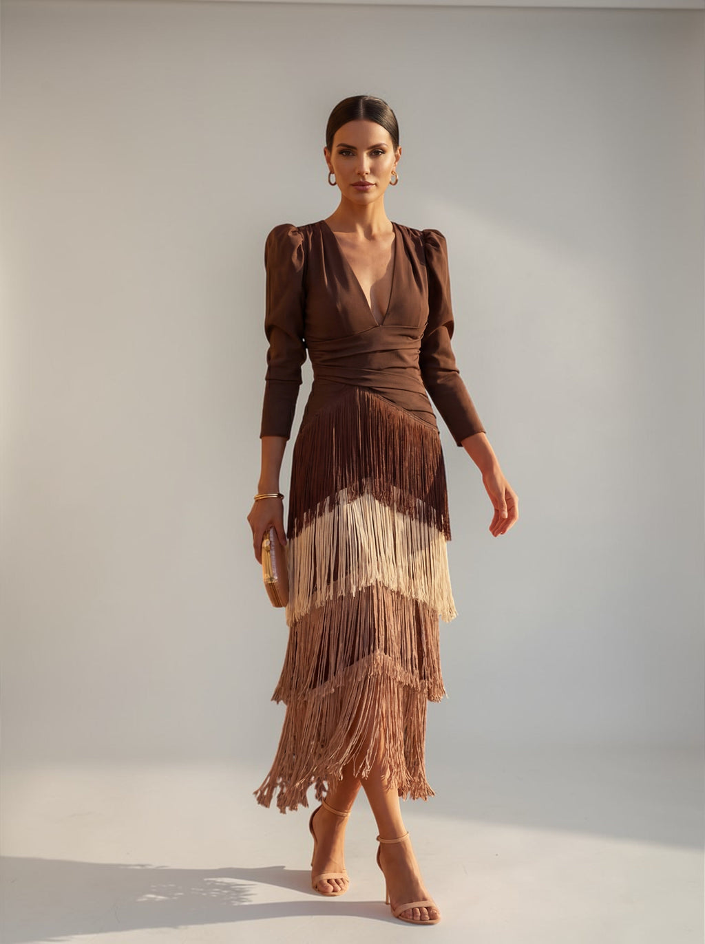 SOFIA™ | Vestido Elegante con Flecos de Alta Costura