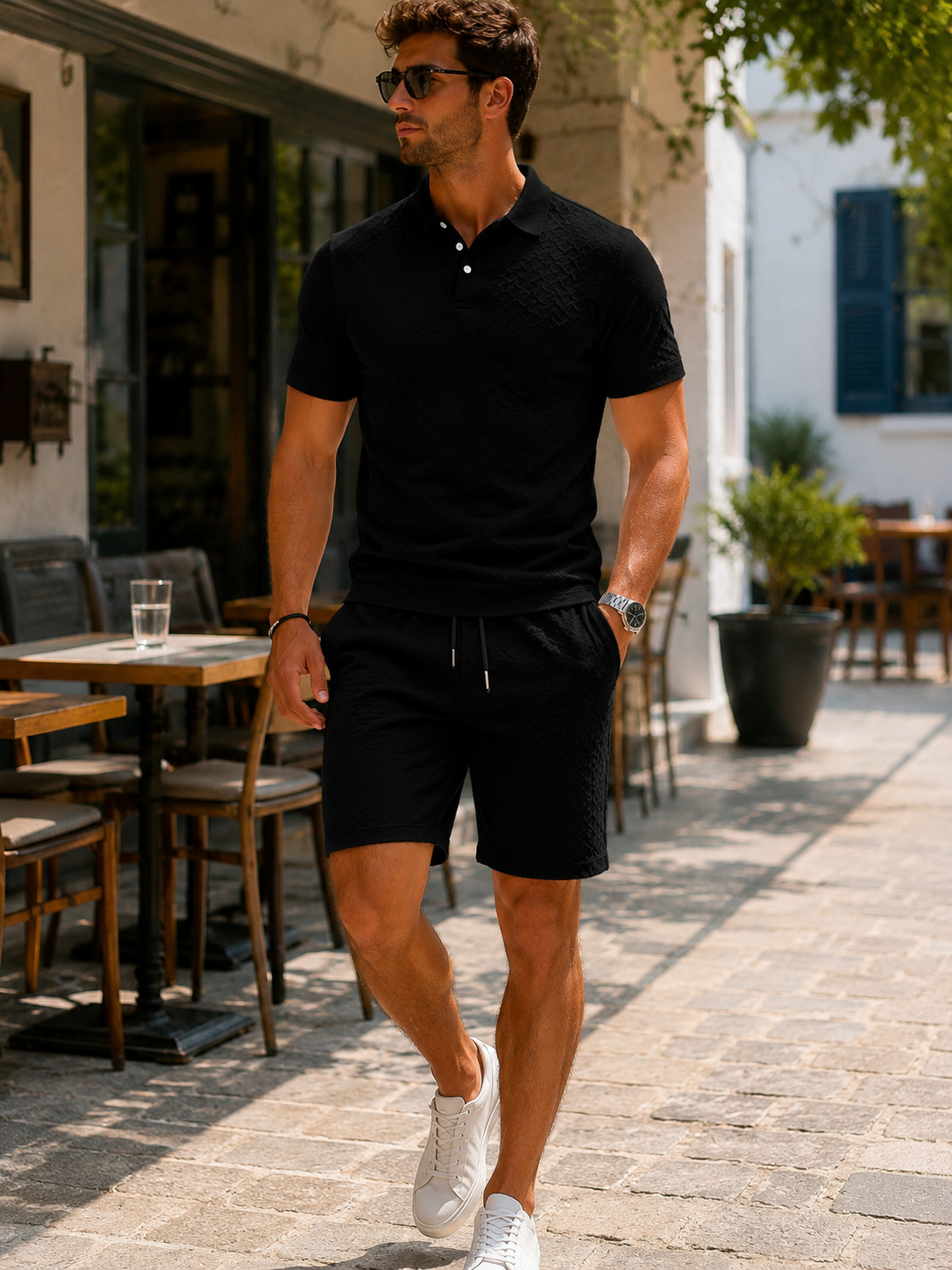 Marcos™ | Stylish Polo and Shorts Set