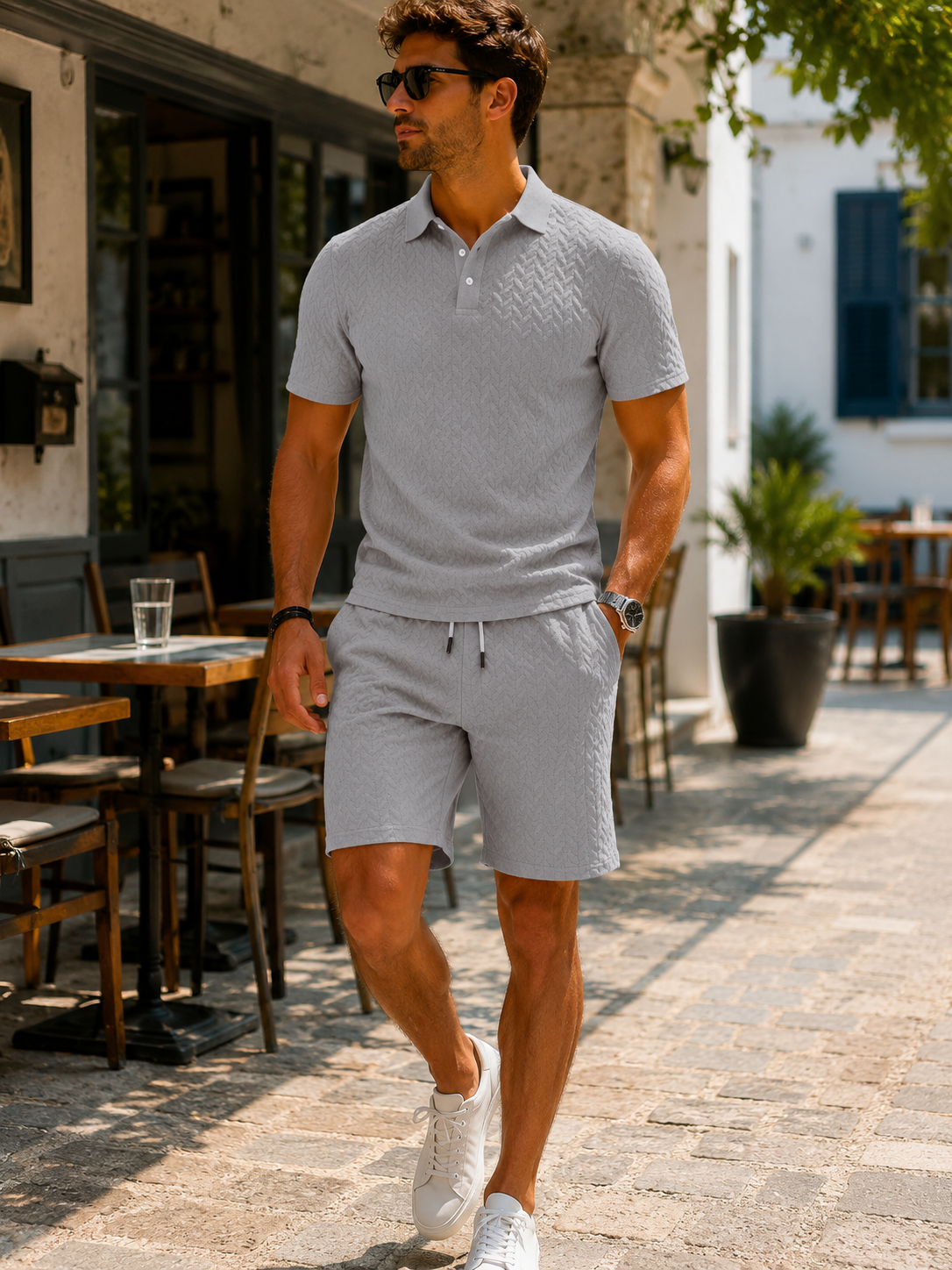 Marcos™ | Stylish Polo and Shorts Set