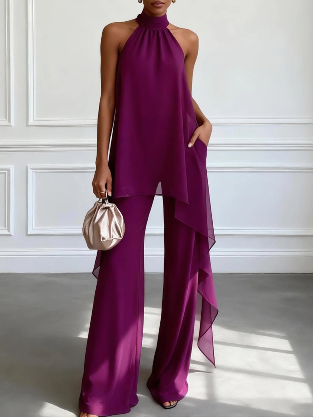 VIOLETA™ | Sophisticated Elegance Halter Set