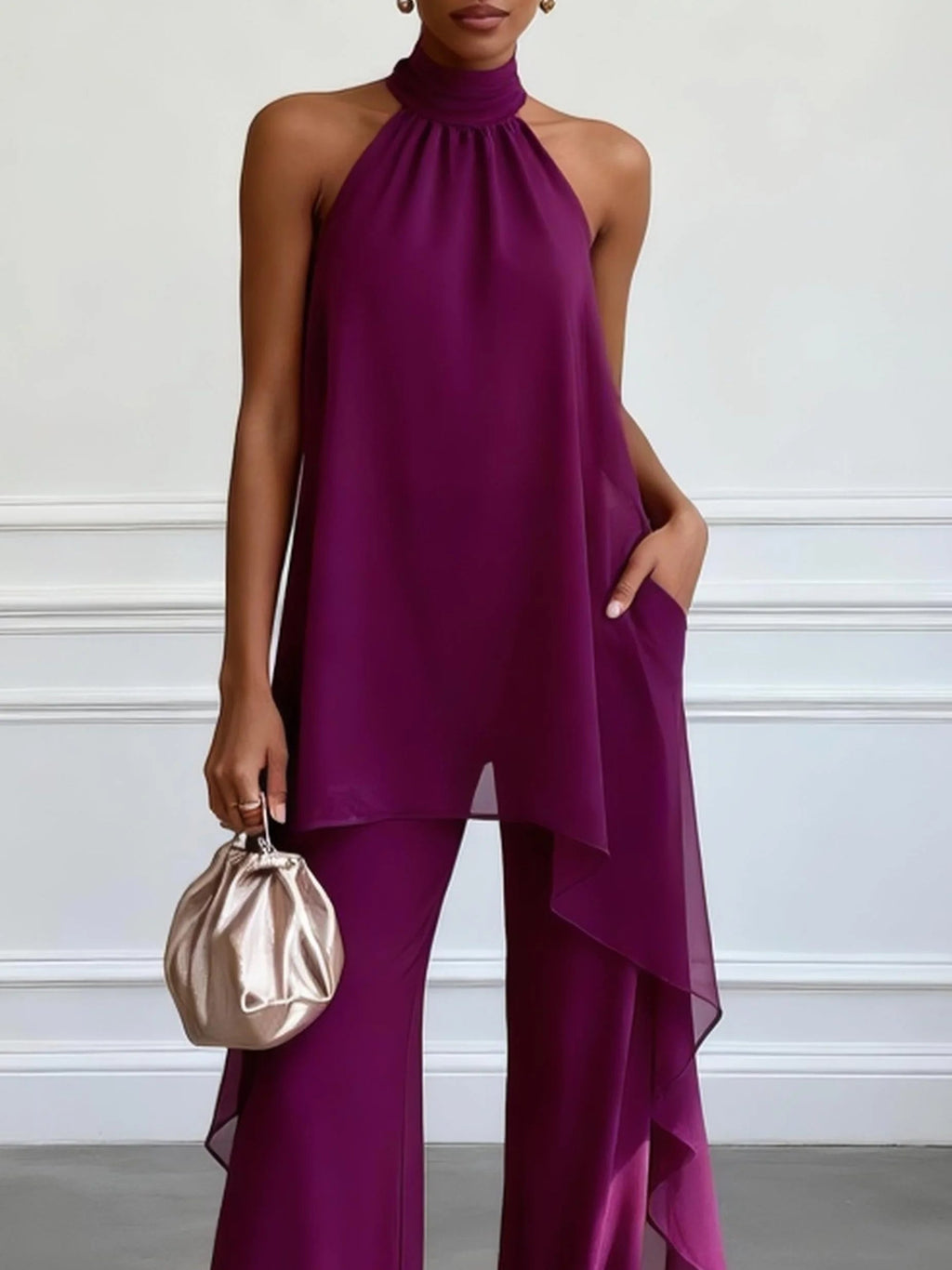 VIOLETA™ | Sophisticated Elegance Halter Set